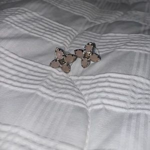 Kendra Scott pink/gray butterfly studs